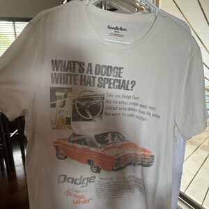 Goodfellow & Co White Dodge Graphic Tee